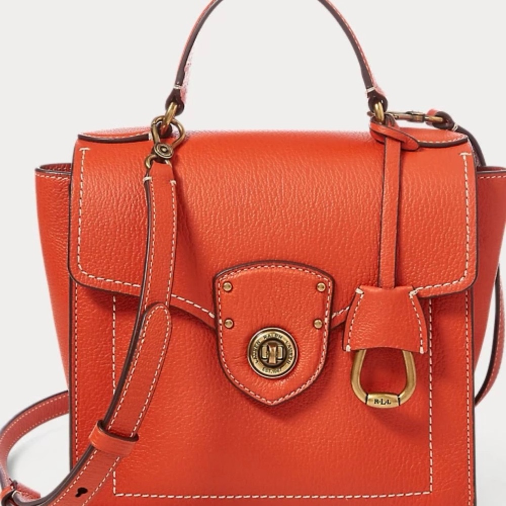 Leather Crossbody Satchel Bag